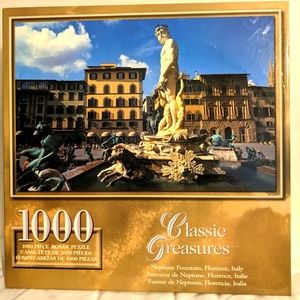 1000 Piece Jigsaw Puzzle Neptune Fountain Brand New Sealed